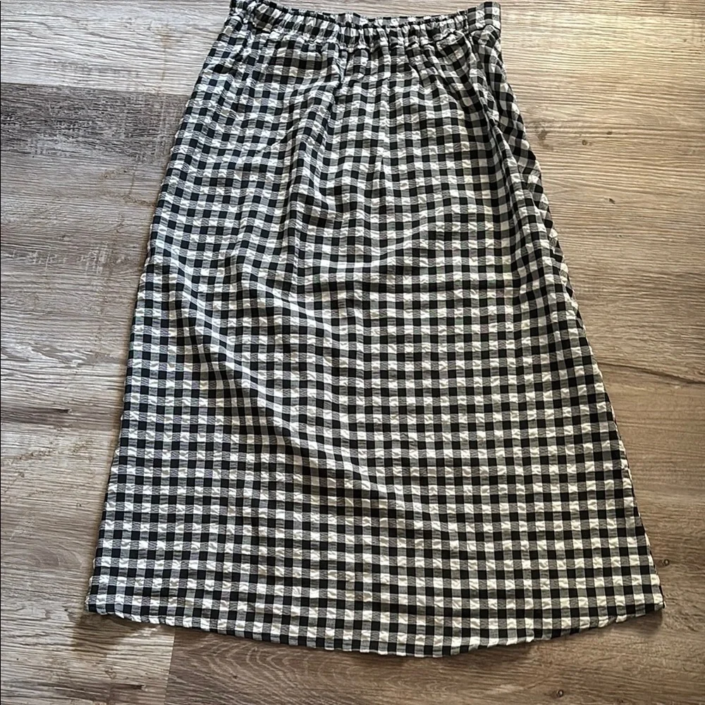 Maison D’ Amelie Gingham Checkered Skirt - Picture 3 of 3